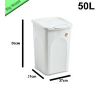 Stefanplast Cesto para la Colada Cerrado 50 l Blanco 37x37x56 cm