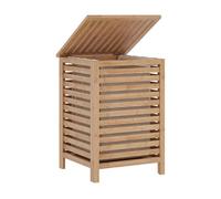 Cesto de ropa sucia jystiand bolsa extraíble 64l bambú 57x40x40cm natural/beige [en.casa]