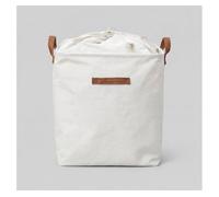 Cesto de ropa sweden tela 44x40x30cm color blanco