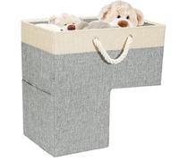 Cesto Di Stoccaggio Delle Scale - Cesto | Cestoo Per Scale Con Manici, Place Guadagno Per Scarpe, Lino, Oggetti | Pratico Deposito Per Scales E Spazi Stretti, Custodia Per Scales Con Tasca Later