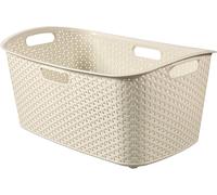 Curver 00745-885-00 Cesta de Ropa My Style, Blanco, 47L Basket