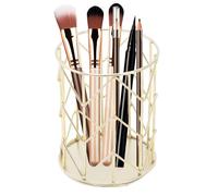 Cesto para Cubiertos, 3.3x4.3in Portautensilios de Cocina Dorado, Cesta Hueca para Guardar Cubiertos Cuchara Tenedor Palillos Accesorios de Cocina Organizador de Vajilla, Portautensilios Metálico