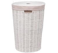Cesto para la colada (58 cm, capacidad de 40 L), color blanco