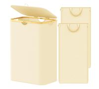 Cesto para la colada doble SpaceAid, 2 secciones con tapa y bolsas de lavanderνa extraνbles, cesta para ropa de 160 litros con asas de bambϊ, ces