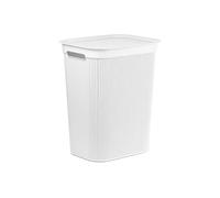 Rotho Brisen - Colector de Lavado de 50 L con Tapa y 2 Asas, Plástico (PP) sin BPA, Blanco, 50 L (43.1 x 34.0 x 52.9 cm)