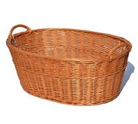 Cesto para la ropa sucia de mimbre S M X XL 50-80 cm (80 cm)