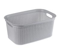 Cesto para la ropa sucia KADAX, cesto multifuncional, 27 L, de plástico, gris