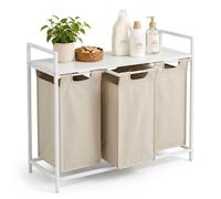 Cesto ropa estantería organizador de 3 compartimentos para baño