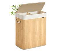 Cesto Ropa Sucia 100 L con Tapa Bambú Natural
