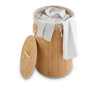 Cesto ropa sucia bambu cestos plegables cubo de colada 3 unidades color crema