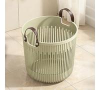 Cesto Ropa Sucia para Hogar, Cubo Ropa Sucia de Plástico PP, Cubos de Almacenamiento para Cuarto de Baño, Dormitorio, Residencia de Estudiantes y Salón(Green)