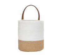 Cesto Tejido - de Cuerda de Algodón Estética Rústica Ahorra Espacio - Cestos Decorativos de Pared para Ordenar,Para Sala Dormitorio Guardería Sobre Puerta Juguetes Mantas Ropa Zapatos