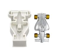 Cestony Moldes de silicona en forma de coche de carreras 3D para bricolaje, pasteles, fondant, galletas, jabón, azúcar, pudín, chocolate, caramelos duros, postres, decoración de velas