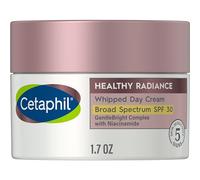 Cetaphil, Crema de día con brillo saludable SPF 30, reduce visiblemente las manchas oscuras, loción blanqueadora desarrollada para pieles sensibles, hipoalergénica, sin perfume, 50 ml