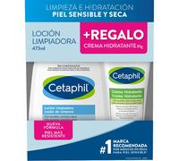 Cetaphil Pack Loción Limpiadora 473 ml + Crema Hidratante 85 ml