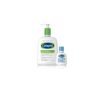 Cetaphil Set Cuidado Piel Mixta y Sensible: Crema Fluido Idratante 470ml y Crema Espuma Limpiadora 29ml