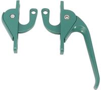 CETEOR Manija de bloqueo marco, manijas cerraduras ventanas for UPVC, apertura puertas y accesorios con varillaje conexión arriba abajo(Groen)