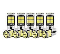 Cetfuro 10 Piezas W5W T10 Bombillas Led 4014 26Smd Interior del Coche Cúpula Lámpara de Techo Placa de Matrícula Lámpara de Señal Caja Trasera Bombillas 12V Luz