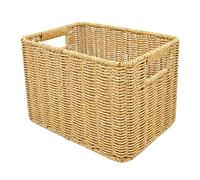 Cetfuro Cesta de Almacenamiento Cesta de Mimbre de RatáN Tejida una Mano Caja Organizadora de Escritorio Arreglo de Varios ArtíCulos Cesta Anidada S