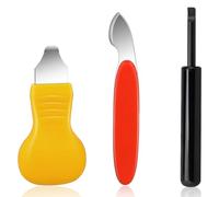 Cetfuro Herramienta de Extracción de Parte Trasera de Reloj, Palanca, Abridor de Caja Trasera de Reloj, Kit de Herramientas de Reparación de Repuesto, 3 Uds.