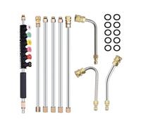 Cetfuro Kit de Varilla de Extensión para Lavadora A Presión de 4000psi con Boquilla Pulverizadora, Pulverizador para Limpieza de Techos y Lavado de Coches