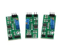 Cetfuro MóDulo Comparador de Voltaje LM393 3,5-24 V de 3 Piezas con Indicador LED Control de Comparador AnalóGico de Salida de Alto