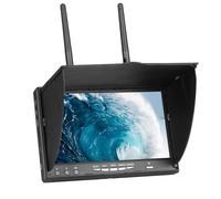 Cetfuro Monitor FPV 5.8G Monitor de 7 Pulgadas Pantalla LCD 800x480 40CH Receptor Dual Incorporado para RC FPV Drone Quadcopter Enchufe Europeo