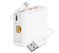 Cetfuro Nuevo Distribuidor Gigabit Uno a Cuatro, Distribuidor de Red de 1000 Mbps, Extensión de Switch, Chip de Conmutación Integrado