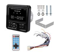Cetfuro Radio Marina FM Am MP3 Reproductor Multimedia EstéReo Impermeable Bluetooth USB AUX Receptor para UTV ATV SPA RZR