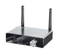 Cetfuro Transmisor Receptor Bluetooth 5.3 Estéreo de baja latencia AUX 3.5mm Adaptador de audio de música óptica sin para TV PC