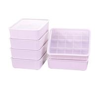 Cetomo Caja de almacenamiento de plástico con 15 compartimentos para ropa interior y calcetines con tapa, organizador de calcetines de lencería, organizador de cajones apilable con divisores, cesta de