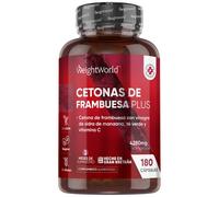Cetonas de Frambuesa - 4280 mg 180 Cápsulas - Suplemento Natural con Vinagre de Sidra de Manzana, Té Verde, Cafeína y Vitamina C