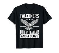 Cetrería Falconer Ornitología Ave rapaz Halcón peregrino Camiseta