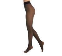 Cette Panty Tupido Efecto Transparente 80 DEN, Medias Opacas, Panty Medias Transparentes | Negro/Natural | XS, S, M-L (FR/ES, Letras, L, Regular, Regular, Negro)