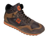 Cetti Hombres Zapatillas De Cuero Medias Altas C1048 Ante Napa Dakar Marrón