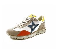 Cetti - Zapatilla Deportiva Casual,Sneakers,cordón elástico,Suela Decorada,Plantilla Extraible,Vintage,Piel para: Hombre Color: CALIZA Talla:40