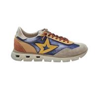 Cetti Zapatilla deportiva Sneakers Vintage - Piel, cordón elástico, plantilla extraíble, Jeans 45