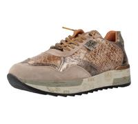 Cetti - Zapato casial de Piel, con cuña y Plataforma, cordón elástico, Suela de Goma, para: Mujer Color: Dessert Talla:40