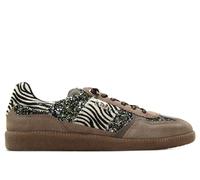 Cetti - Zapato Casual de Piel, Brillantes, Animal Print, Cebra, cordón elástico, Suela de Goma, para: Mujer Color: Groupie Talla:39