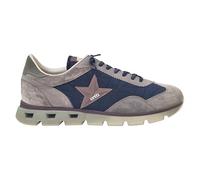 Cetti - Zapato Casual de Piel y Textil, Deportivo Informal con cordón elástico, Suela Alta de Goma, para: Hombre Color: Navy Talla:40