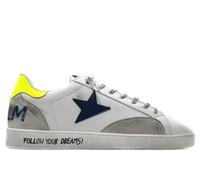 Cetti - Zapato Deportivo Casual,Sneakers Cordon elástico,Plantilla Extraible,Suela de Goma,de Piel,Estrella para: Hombre Color: Blanco Talla:45