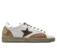 Cetti - Zapato Deportivo Casual,Sneakers Cordon elástico,Plantilla Extraible,Suela de Goma,de Piel,Estrella para: Hombre Color: Off White Talla:40
