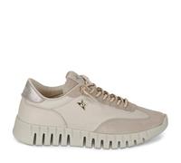 Cetti - Zapatos,Sneakers de Piel,Antelina,cordón elástico,Plataforma,Suela de Goma,Plantilla Extraible para: Mujer Color: Dessert Talla:40