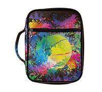 Ceudet Be Joyful in Hope - Funda para Biblia con patrón floral blanco para hombres y mujeres, bolsa con asa para la Biblia, organizador de transporte, Basketball, Talla única