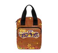 Ceudet Bolsa de transporte de la Biblia con asa y bolsillo con cremallera, Calabaza, diseño floral, diseño de camión, Talla única
