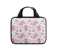 Ceudet Bolsa de transporte de la Biblia para mujeres y hombres, estuche de la Biblia occidental, rosa con flores, Talla única