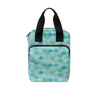 Ceudet Bolsa para Biblia, bolsa de estudio de la Biblia, bolsa de estudio de la Biblia, Escama de pez sirena azul, Talla única