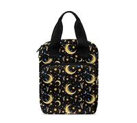 Ceudet Bolsas de Biblia con estampado de cielo nocturno para mujeres y hombres, bolsa de Biblia para niños y niñas, fundas de Biblia con asa y bolsillo para libros de la Biblia, Mariposa y luna, Talla