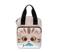 Ceudet Bolsas de Biblia con estampado de cielo nocturno para mujeres y hombres, bolsa de Biblia para niños y niñas, fundas de Biblia con asa y bolsillo para libros de la Biblia, Bonito pez de gato,