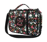 Ceudet Bolsas y bolsas de la Biblia para mujer con versículo, kit de suministros de estudio bíblico multifuncional portátil para mujeres y niñas, fundas grandes para la Biblia para mujeres con asa de